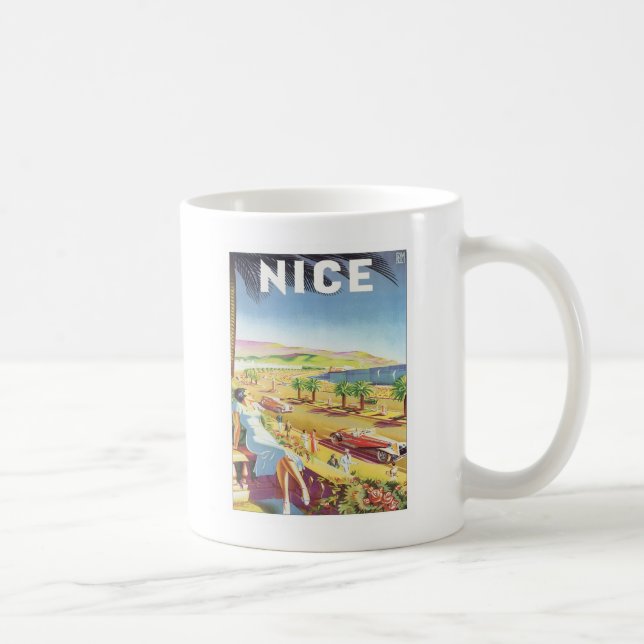 Vintage Nice France Coffee Mug (Right)