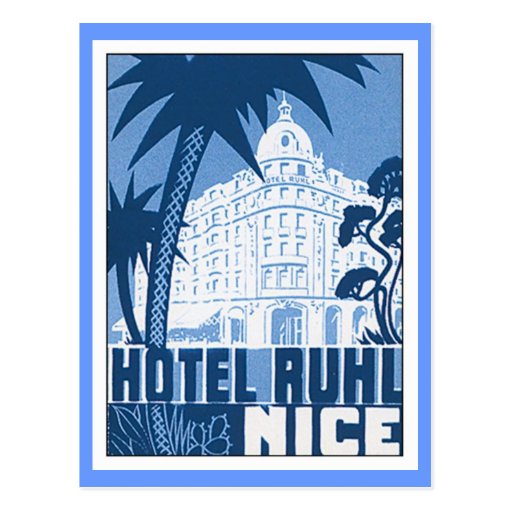 Vintage Nice France Hotel Postcard | Zazzle