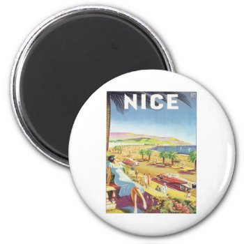 Vintage Nice France Magnet by Trendshop at Zazzle