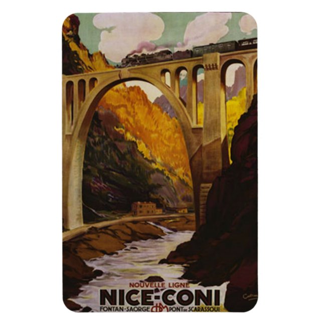 Vintage Nice, France - Magnet (Vertical)