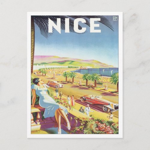 Vintage Nice France Postcard