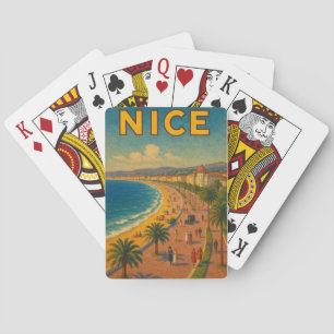 Vintage Nice France Promenade des Anglais Poker Cards