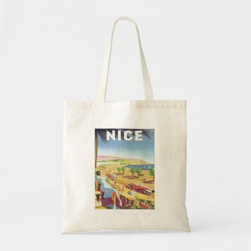Vintage Nice France Tote Bag
