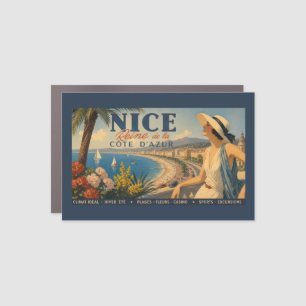 Vintage Nice Reine Cote D'Azur Car Magnet