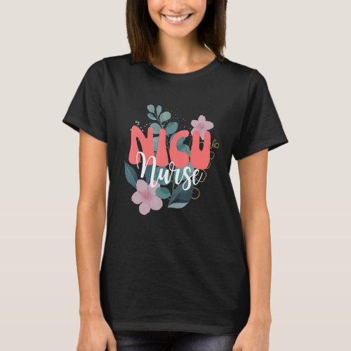 Vintage NICU Neonatal Intensive Care Unit Wife Mom T_Shirt