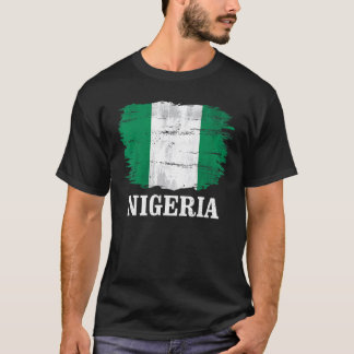Vintage Nigeria Flag For Nigerian T-Shirt