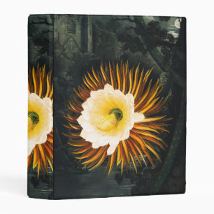 Vintage Night-Blowing Cereus Gothic Art Mini Binder