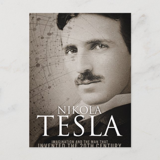 Vintage Nikola Tesla photo Postcard (Front)