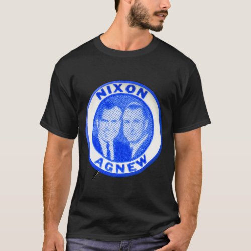 Vintage Nixon Agnew 1968 Presidential Campaign T_Shirt