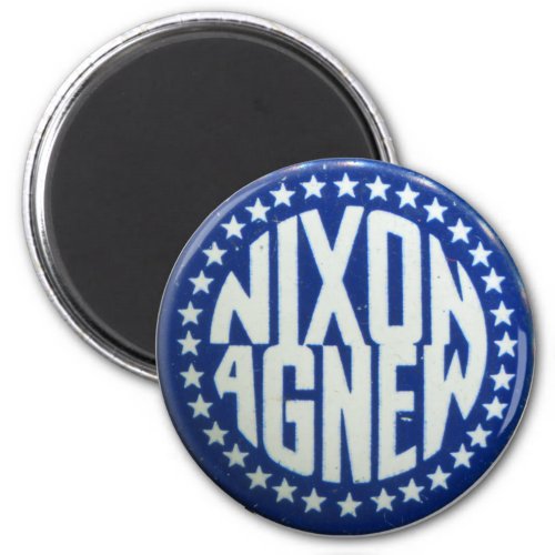 Vintage Nixon Agnew Campaign Button Magnet