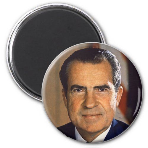 Vintage Nixon President Richard Nixon Portrait Magnet