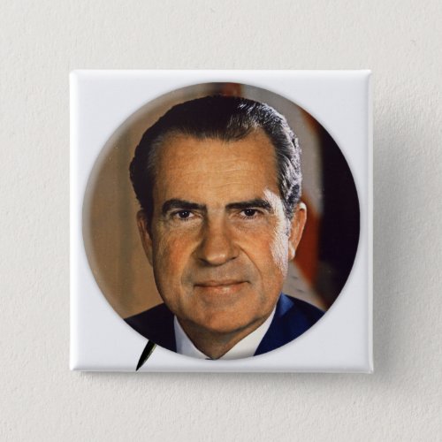 Vintage Nixon President Richard Nixon Portrait Pinback Button