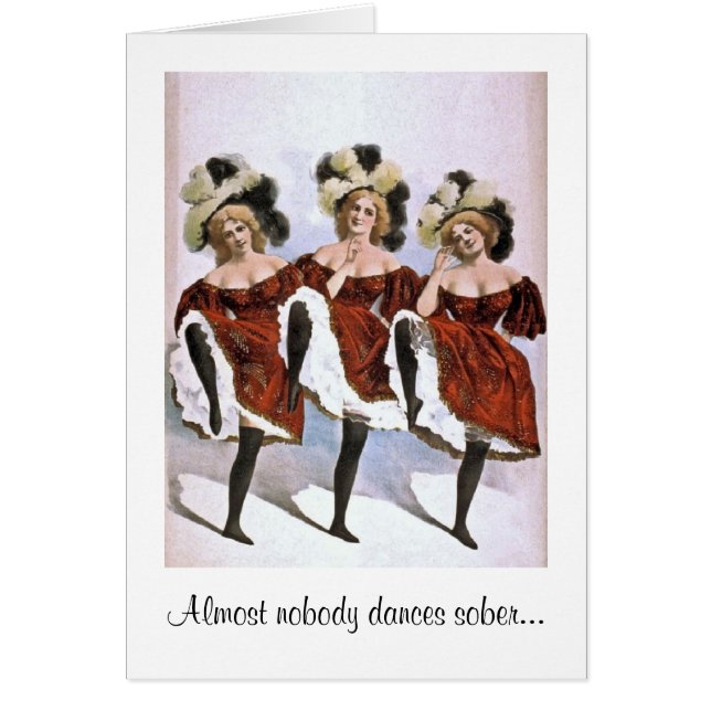 Vintage - Nobody Dances Sober, Cards (Front)