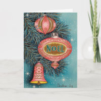 Vintage Noel Christmas Card