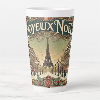Vintage Noel in Paris Latte Mug
