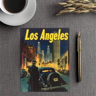 Vintage Noir Los Angeles Travel Postcard