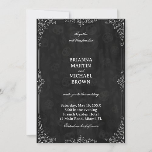 Vintage Noir Ornamental Invitation