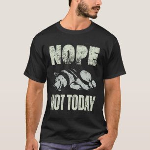 Vintage Nope Not Today Funny Lazy Siberian Husky D T-Shirt