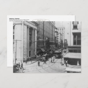 Vintage Norfolk, VA Photo: Granby at Main, 1915 Postcard