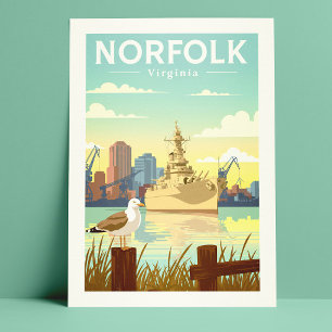 Vintage Norfolk Virginia Postcard