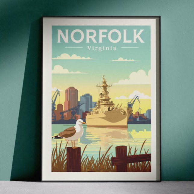 Vintage Norfolk Virginia Poster (Creator Uploaded)