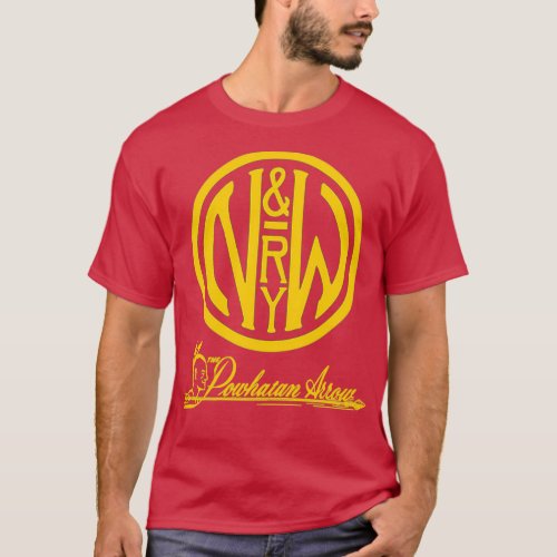 Vintage Norfolk Western Railroad Powhatan Arrow Tr T_Shirt