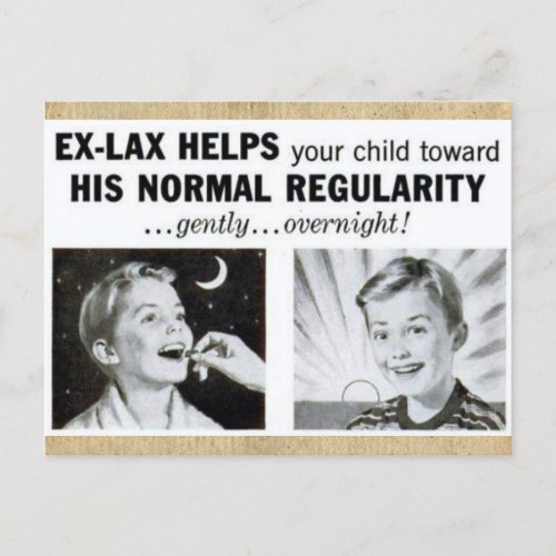 Vintage Normal Regularity Ad Postcard