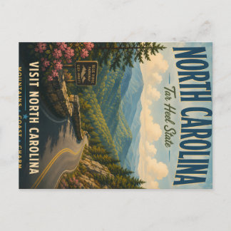 Vintage North Carolina Blue Ridge Parkway Travel P Holiday Postcard