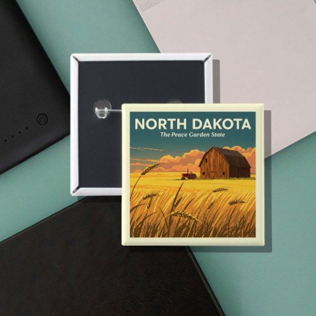  Vintage North Dakota Button (Creator Uploaded)