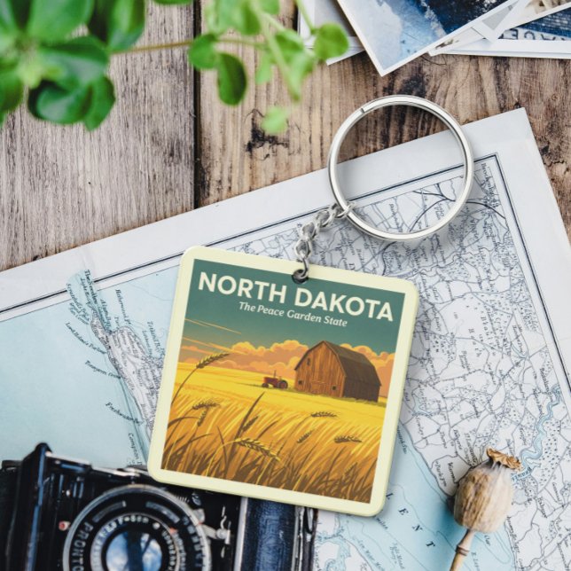 Vintage North Dakota Keychain (Creator Uploaded)