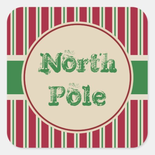 Vintage North Pole Stickers