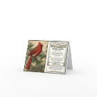 Vintage Northern Cardinal State Bird Thank You 
