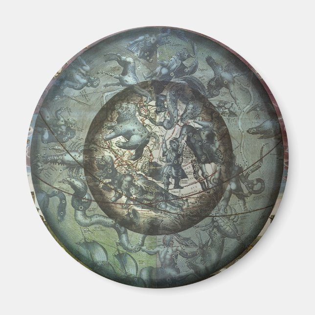 Vintage Northern Constellation Celestial Astronomy Magnet (Front)