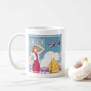 Vintage Northwest Airlines Advertising Poster Coffee Mug