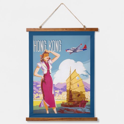 Vintage Northwest Airlines Advertising Poster Hanging Tapestry