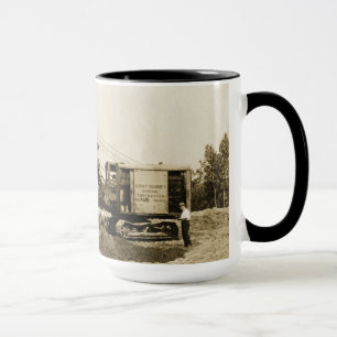 Vintage Northwest Crane Loading Wagon Mug