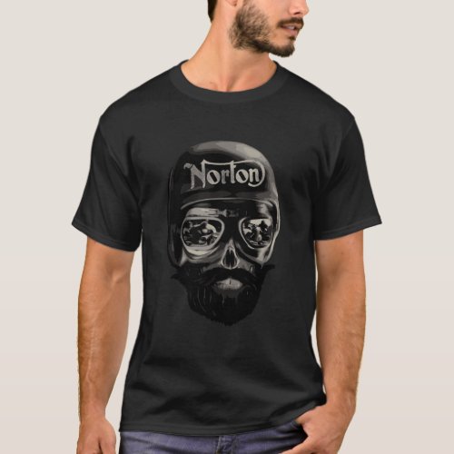 Vintage Norton Motorcycle Manx Racer T_Shirt