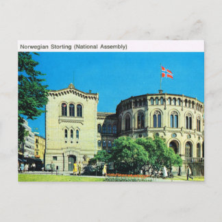 Vintage Norway, Oslo, National Assembly Postcard
