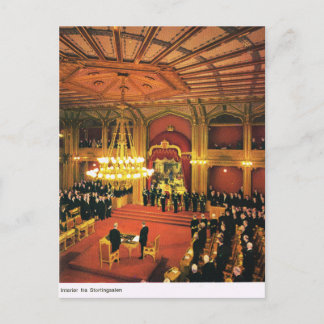 Vintage Norway,  Oslo, Parliament Postcard