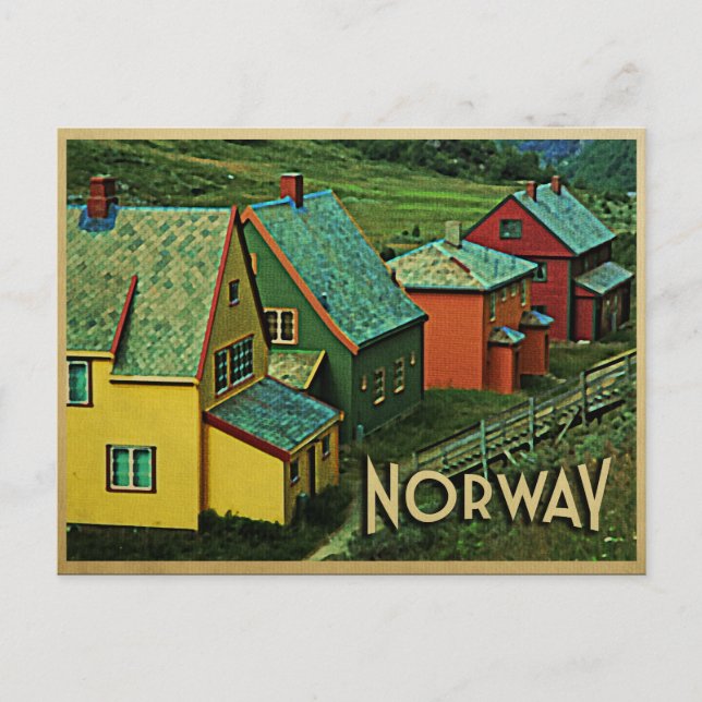 Vintage Norway Postcard (Front)