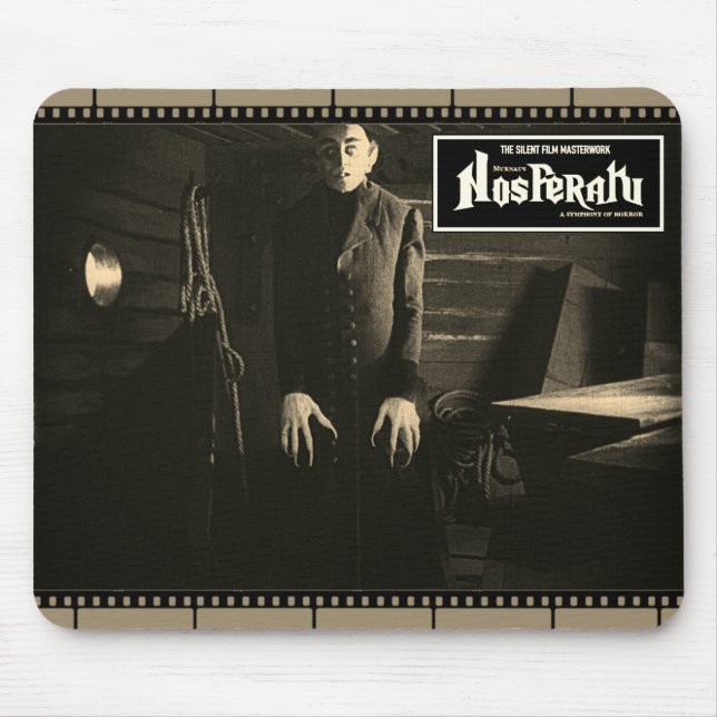 Vintage Nosferatu Filmstrip Mousepad (Front)