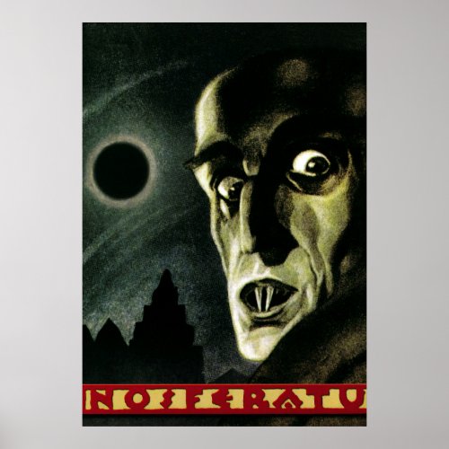 Vintage Nosferatu Promo Art Poster