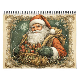 Vintage Nostalgia 2026 Wall Calendar