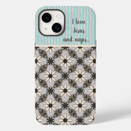 Vintage Nostalgia Floral Neutral  Case_Mate iPhone 14 Case