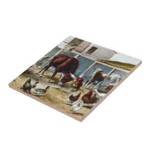 Vintage Nostalgic Barnyard and Tile