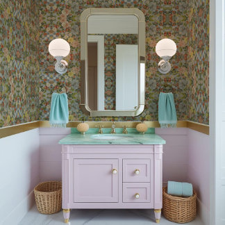 Vintage Nostalgic Chintzy Floral & Quirky Print Wa Wallpaper