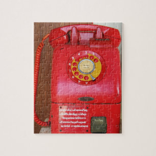 Vintage Nostalgic Old Classic Retro Telephone Jigsaw Puzzle