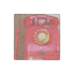 Vintage Nostalgic Old Classic Retro Telephone Stone Magnet