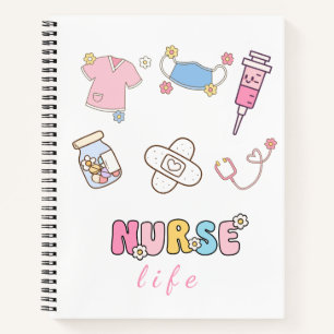 Vintage Notebook Journal nurse life