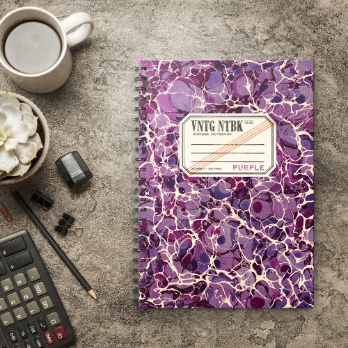 Vintage Notebook Purple VNTG NTBK